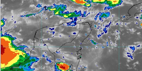 Pronostican lluvias puntuales muy fuertes en Yucatán y Quintana Roo